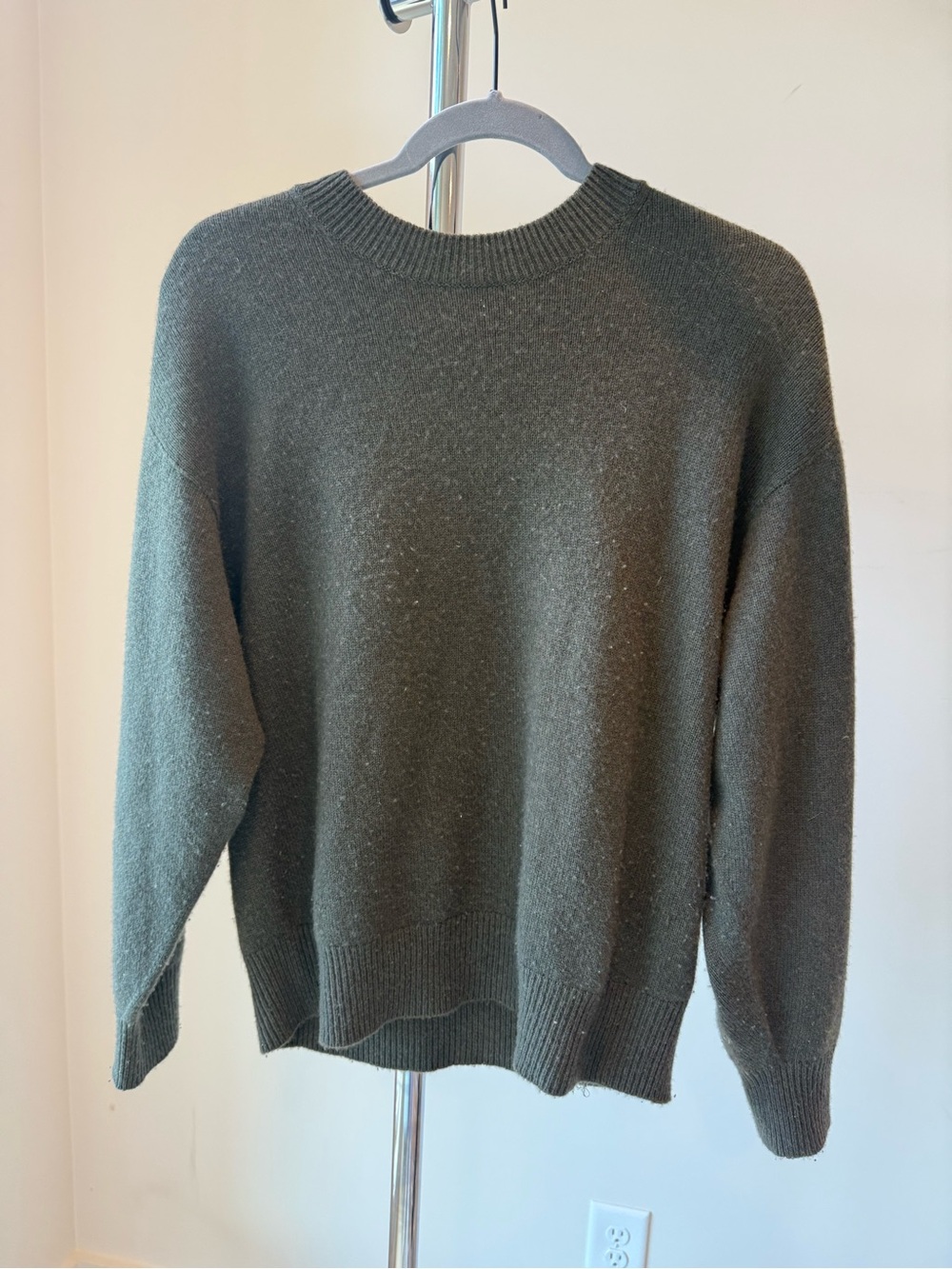 Wilfred Deep Olive Crewneck Sweater